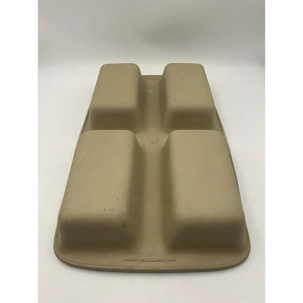 PAMPERED CHEF STONEWARE 4 MINI LOAF BREAD PAN FAMILY HERITAGE CLASSIC COLLECTION